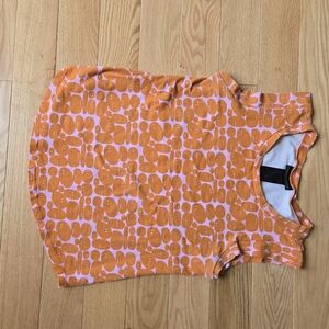 Nooworks Orange and Pink Sleeveless Top